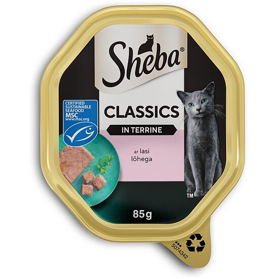 SHEBA tray ar lasi, pastēte, 85 g
