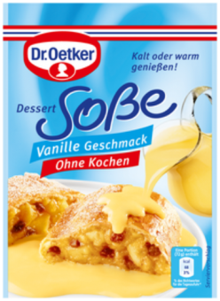 Desertu mērce ar vaniļas garšu (pulveris) 40g