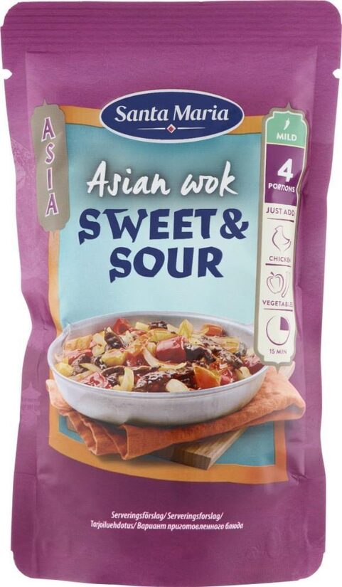 Āzijas vok mērce saldskābā 150g, Santa Maria