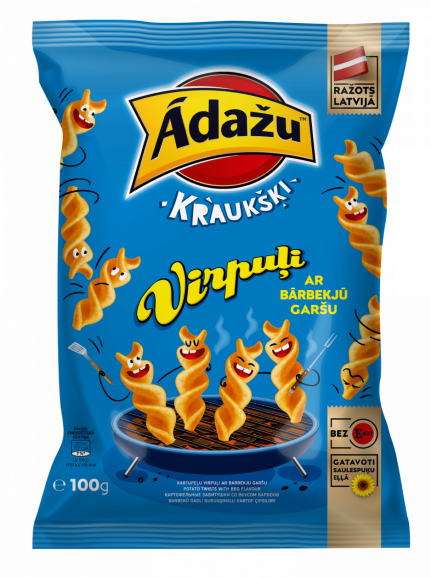 Čipsi ĀDAŽU Virpuļi, 100g