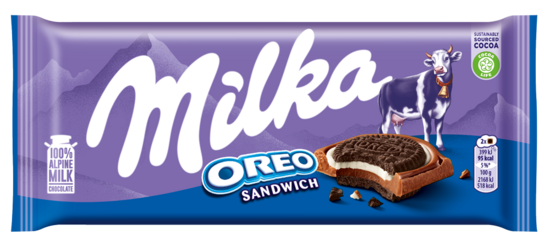 Milka šokolāde Sandwich Oreo, 92g