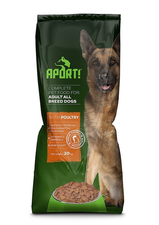 Suņu barība APORT ar mājputnu garšu, 20kg