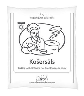 Sāls galda rupjais KOŠERSĀLS, 1kg