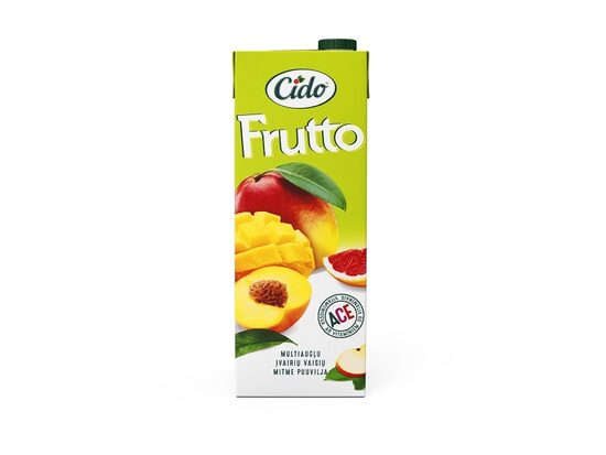 Sulas dzēriens CIDO Frutto Multiaugļu, ar A,C,E vitamīniem, 1.5l