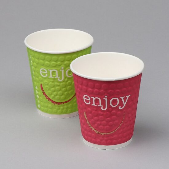 Papīra glāzes ENJOY, PAP, 250ml, D 80mm, 0.4662kg, 37gab