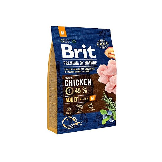 S/b BRIT Premium vidējo šķirņu pieaugušajiem suņiem, 3kg
