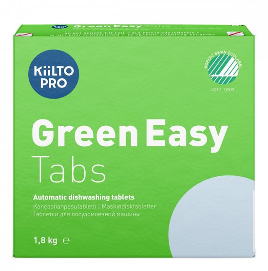 Tabletes trauku mazgājamai mašīnai KIILTO Pro Green Easy Tabs, 1.8kg, 100gab