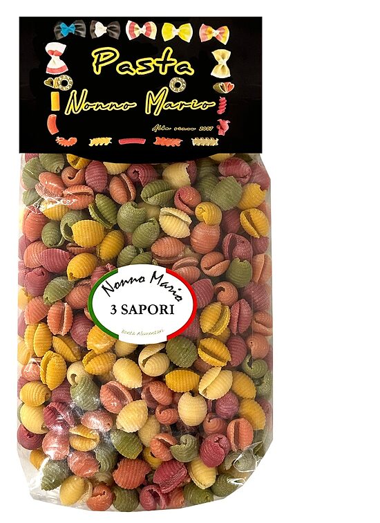 Makaroni krāsainie NONNO MARIO Gnocchetti, 500g