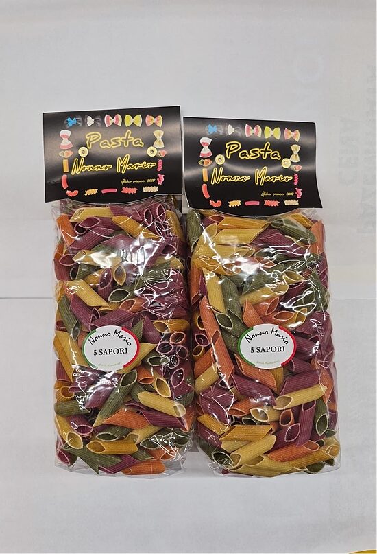 Makaroni krāsainie NONNO MARIO Penne, 500g
