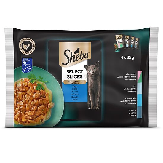Sheba zivju izlase, 4x85g