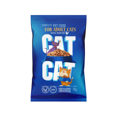 Kaķu barība CAT CAT ar gaļu, 1kg