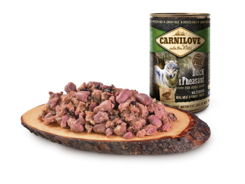 Konservi suņiem CARNILOVE Wild ar pīles un fazāna gaļu, 400g