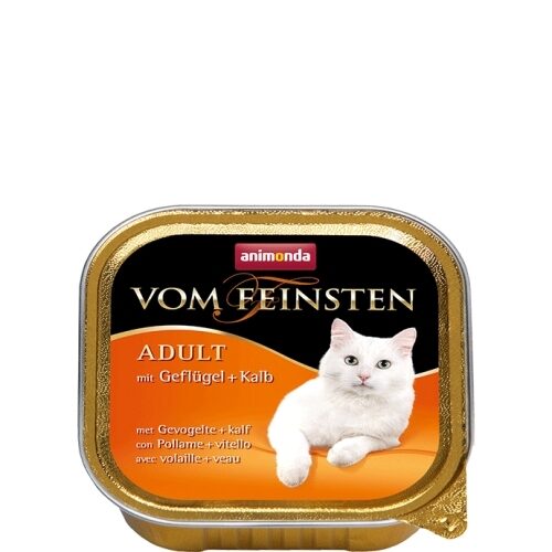 Pastēte kaķiem ANIMONDA mājputni, teļš, 100g