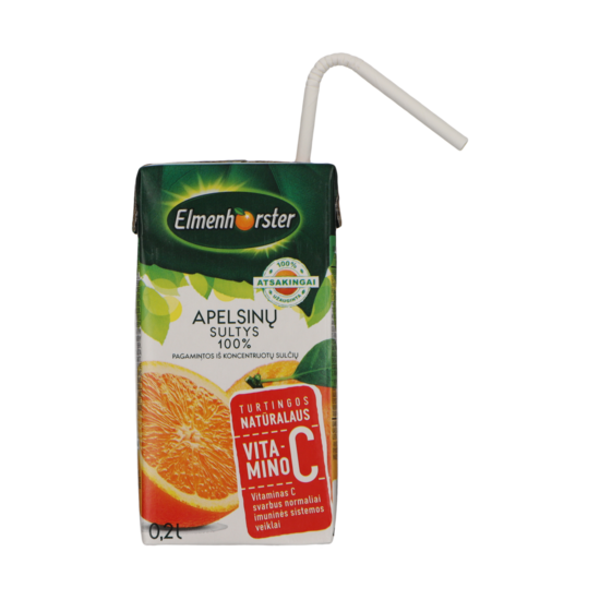 Sula ELMENHORSTER Apelsīnu 100%, ar vit., 0.2l
