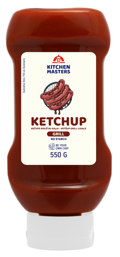 Kečups grilētai gaļai KITCHEN MASTERS, 550g