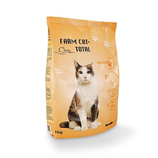 Sausā barība pieaugušiem kaķiem FARM CAT ar vistu, 1kg