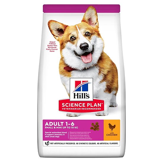 Sausā barība suņiem HILL'S Science Plan Canine Adult Small&Mini, vista, 6kg