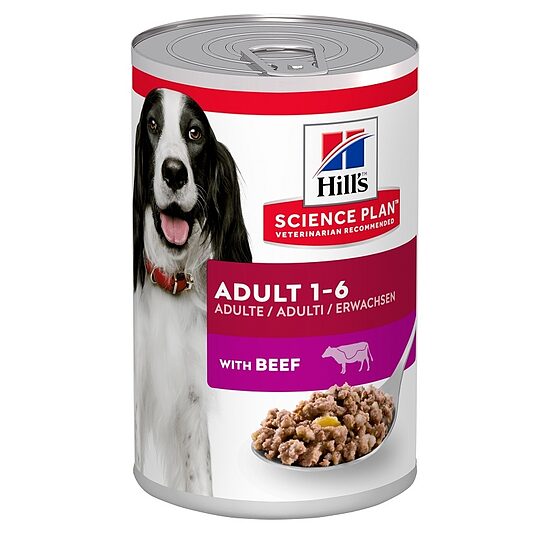 Konservi pieaugušiem suņiem HILL'S Canine, liellops, 370g