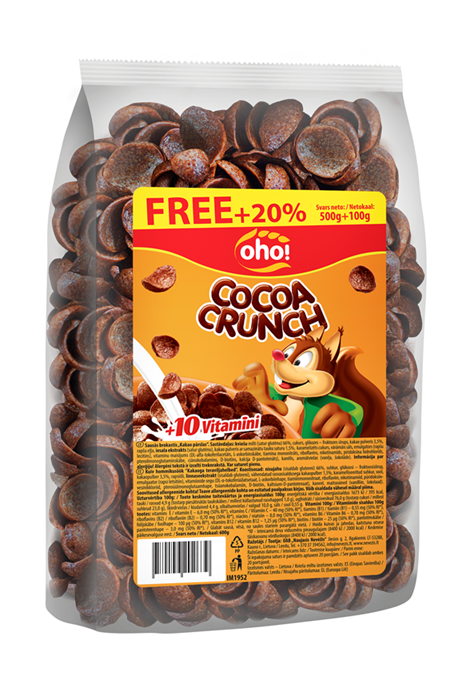 Oho S/b "Kakao kraukšķi" 500g