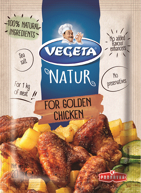 Garšvielu maisījums VEGETA Natur, zeltainai vistai, 20g