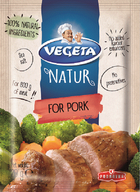 Garšvielu maisījums VEGETA Natur, cūkgaļai, 20g