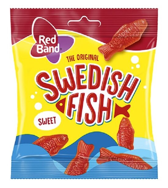 Želejkonfektes R.BAND Swedish Fish, 100g