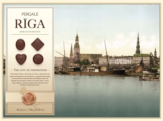 Konfekšu kārba PERGALE Rīga, 348g