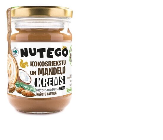 Kokosriekstu mandeļu krēms NUTEGO, 250g