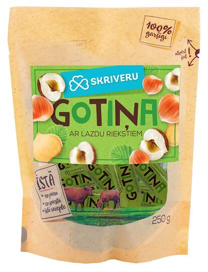 SKRĪVERU GOTIŅA ar lazdu riekstiem 250g