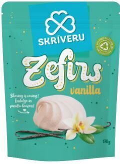 SKRĪVERU zefīrs ar vaniļas garšu 170g