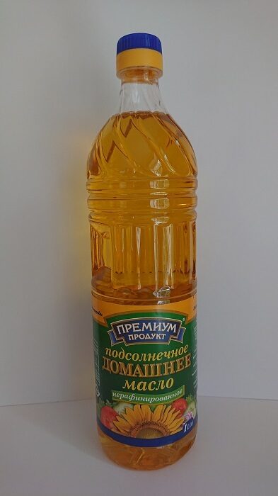 Saulespuķu eļļa nerafinēta DOMAŠNEE, 1l