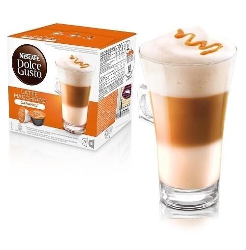 Kafijas kapsulas NESCAFE Dolce Gusto Caramel Latte Macchiato, 16gabx9.1g