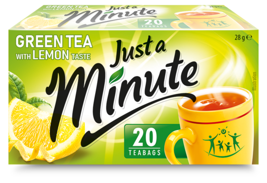 Zaļā tēja JUST A MINUTE ar citronu 20x1.4g