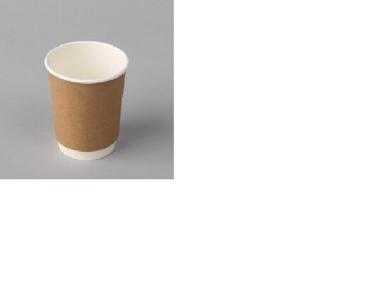 Glāzes 400ml, D 90mm, kraft, brūnas ar dubult. sieniņu kartona, 0.43kg, 20gab