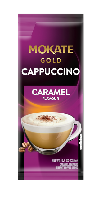 1x Kapučīno dzēriens MOKATE GOLD Karameļu  12.5g x 8