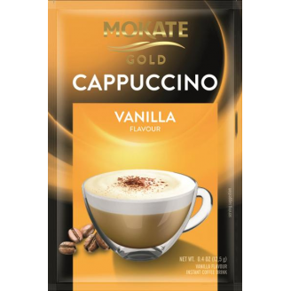1x Kapučīno dzēriens MOKATE GOLD Vaniļas 12.5g x 8