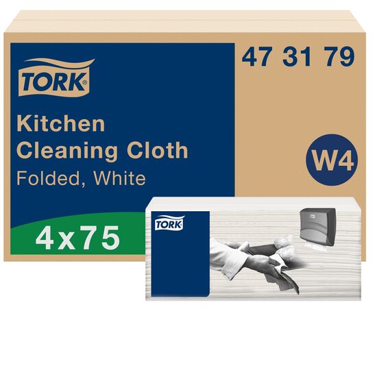 Virtuves tīrīšanas drāniņas TORK, 75gab., W4, 473179