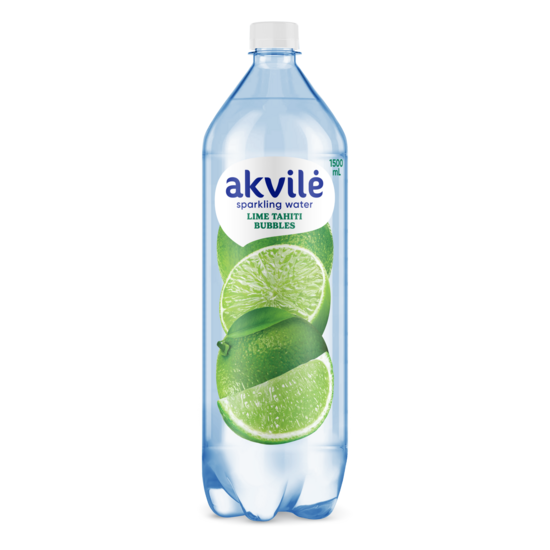 Dzeramais ūdens  AKVILE ar laima aromātu, viegli gāz., 1,5l (DEP)