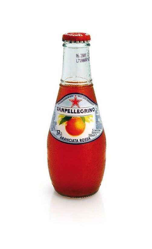 Bezalkoholisks dzēriens S.PELLEGRINO Aranciata Rossa BIO, stiklā, 0.2l (DEP)