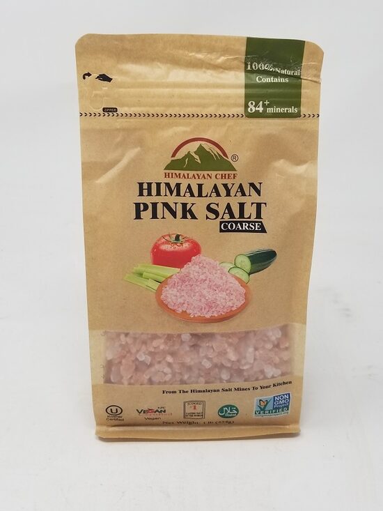 Rupjā himalaju rozā sāls HIMALAYAN CHEF, 454g