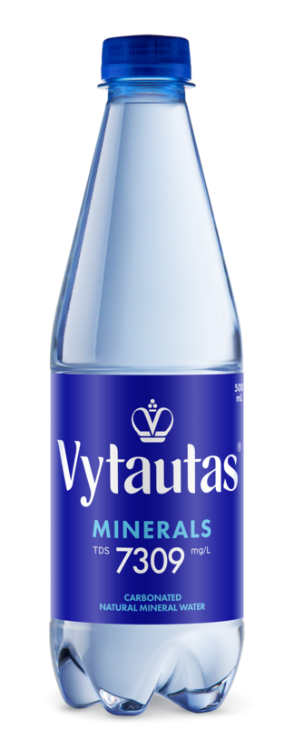 Naturāls minerālūdens VYTAUTAS, viegli gāzēts, 0.5l  (DEP)