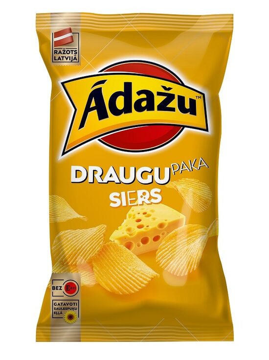 Čipsi ĀDAŽU Siera, Draugu paka, 180g