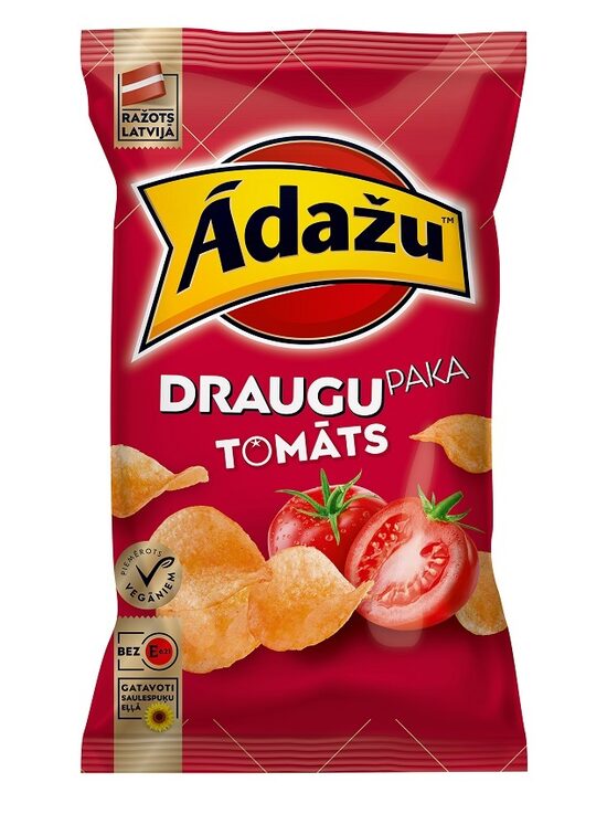 Čipsi ĀDAŽU Tomātu, Draugu paka, 180g