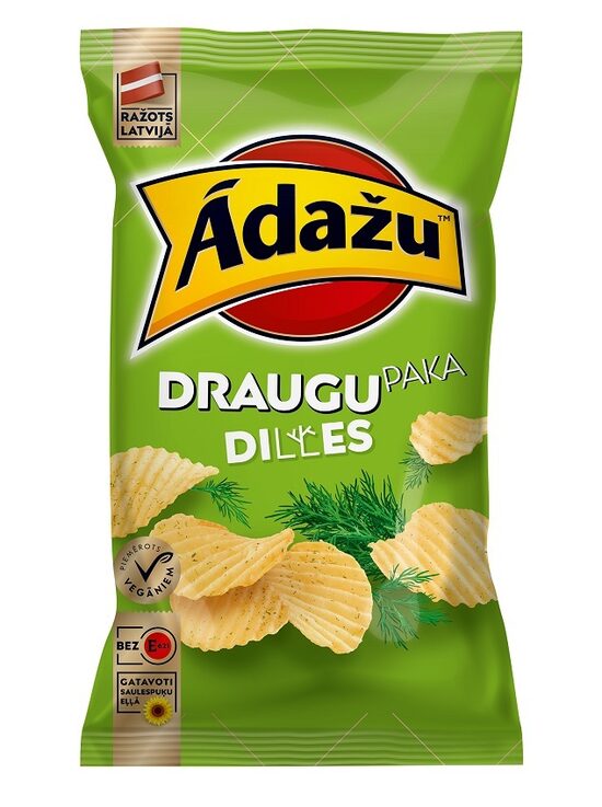 Čipsi ĀDAŽU Dilles, Draugu paka, 180g