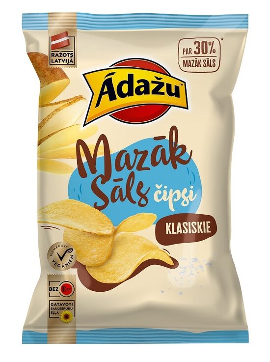 Čipsi ĀDAŽU Klasiskie, 130g