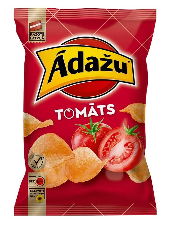 Čipsi ĀDAŽU Tomātu, 130g