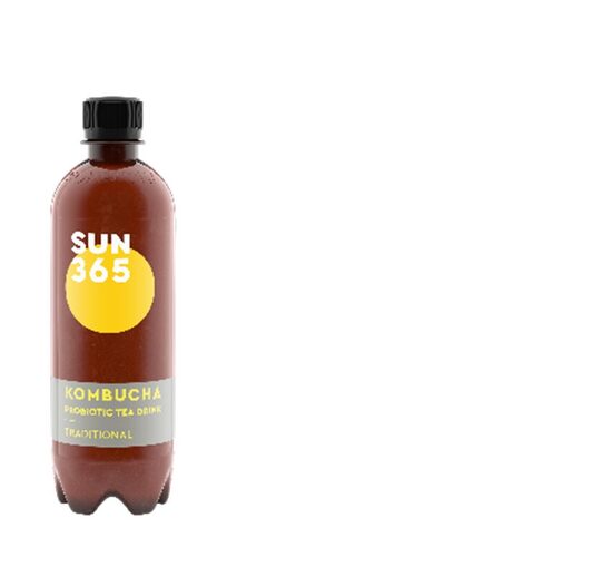 Tējas dzēriens SUN365 Kombucha Traditional, PET, 0.5l (DEP)
