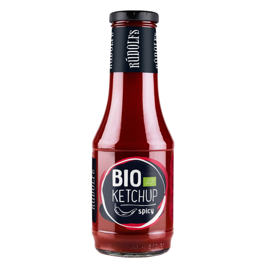 Tomātu kečups RŪDOLFS BIO, asais, 530 g