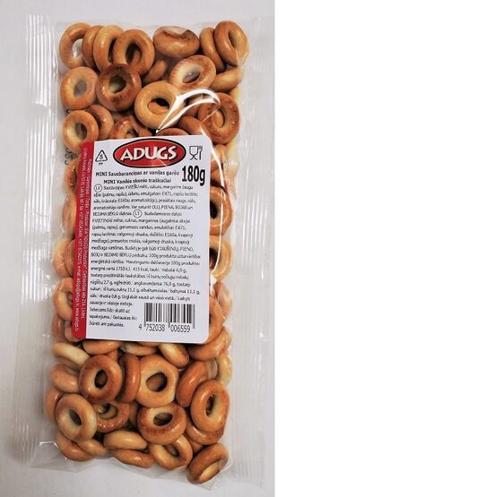 Sausbaranciņas Mini ADUGS ar vaniļas garšu, 180g