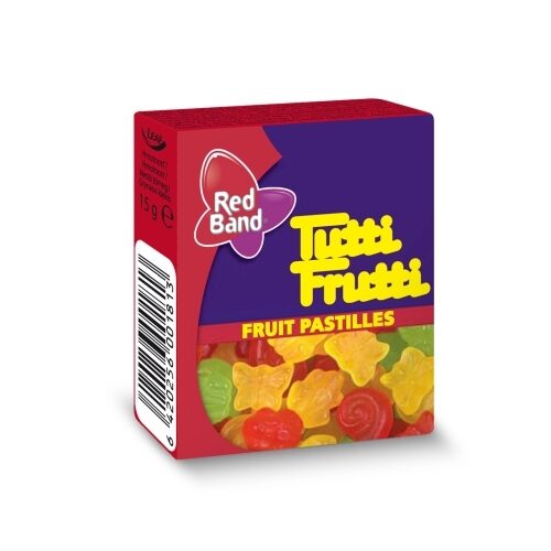 Želejkonfektes TUTTI FRUTTI Fruit, 15g